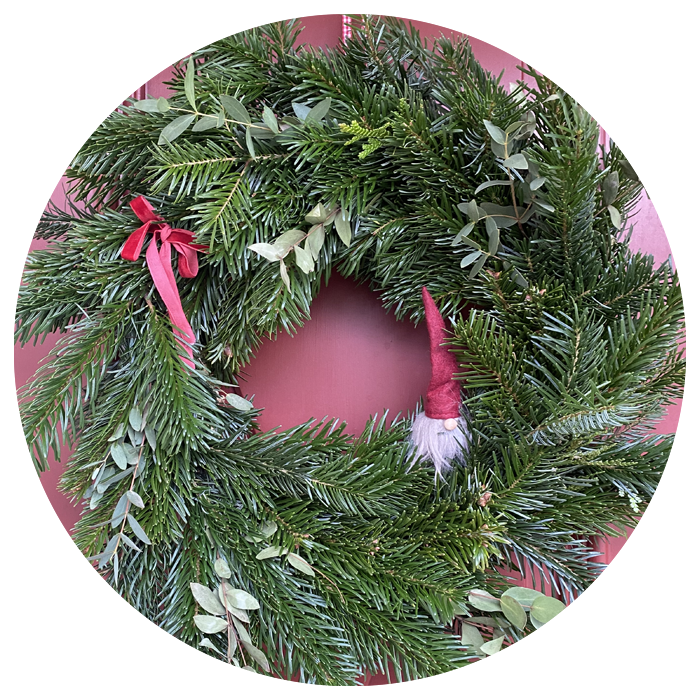Hemma hos Linné kranskväll julkransar, bind din egen julkrans hos Hemma hos Linné